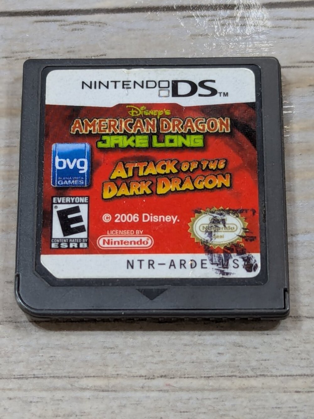 American Dragon Jake Long Attack Dark Dragon (Nintendo DS 2006 Disney) Cart Only